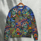 Colorful Hippie Owls Peace Sweater For Artistic Gatherings Travel And Thoughtful Gift Giving