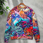 Colorful Octopus Sweater For Seaside Adventures Outdoor Events And Relaxed Daily Style