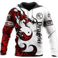 Red White Dragon Legend Hoodie For Mythical Themes Daily Outfits And Gift Ideas