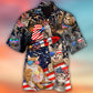 Happy Cat Independence Day Firework Hawaiian Shirt Design Detail For Sunny Adventures And Casual Wear