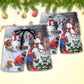 Christmas Beach Shorts Pattern Detail For Poolside Fun And Leisure And Relaxation