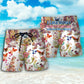 Dog And Butterfly Lover Beach Shorts For Sunny Holidays And Comfortable Daily Styling