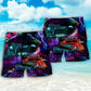 Neon Train Night City Beach Shorts For Coastal Adventures And Relaxed Summer Wear