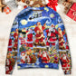 Christmas Santa Snowy Night Merry Xmas Sweater For Holiday Travel Winter Outings And Cheerful Gift Giving