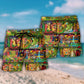 Secret Garden Fantasy Book Beach Shorts Design Detail For Weekend Getaways And Beach Days