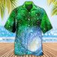 Colorful Galaxy Math Astronomy Hawaiian Shirt For Summer Vacation, Beach Travel, And Casual Wear