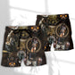 Steampunk Cat Magic Fantasy Beach Shorts Graphic Detail For Resort Trips And Casual Outings