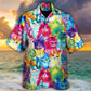 Colorful Cute Happy Cat Little Kitten Hawaiian Shirt For Warm Weather Adventures And Everyday Comfort