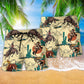 Cowboy Desert Adventure Beach Shorts For Summer Vacation And Coastal Travel