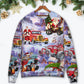 Santa Hot Rod Christmas Tree Sweater For Seasonal Parties Cozy Gatherings And Thoughtful Holiday Gifts