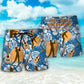Guitar Golf Lover Beach Shorts Pattern View For Coastal Holidays And Casual Activities