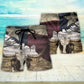 Texas Peace Life Cattle Style Beach Shorts For Western Inspired Warm Weather Style