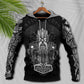 Viking Warrior Thunder God Myth Hoodie For Norse Heritage Style Outdoor Events And Comfortable Layering