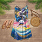 Dolphin Loves V-Neck Sleeveless Cami Dress For Ocean Lovers And Sunny Getaways