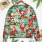 Christmas Santa Vacation Beach Joyful Sweater For Festive Events Weekend Outings And Comfortable Winter Style