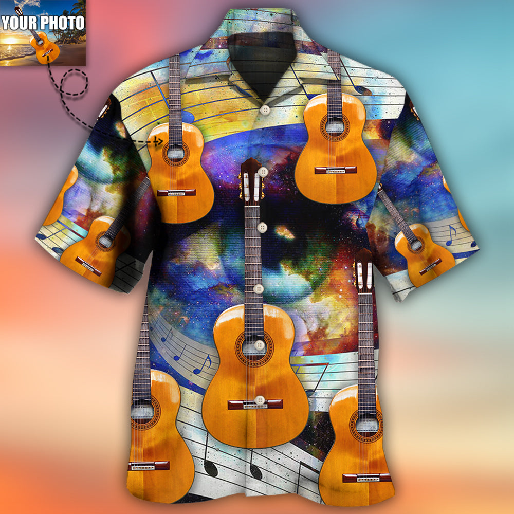 Guitar Various Custom Photo Hawaiian Shirt For Beach Parties And Weekend Getaways