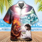 Wrestling Arm Faith Vs Satan Hawaiian Shirt Pattern Detail For Vacation Travel And Daily Wear