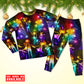 Happy Family Christmas Tree Lights Long Sleeve Pajamas Set For Winter Nights And Thoughtful Gifting