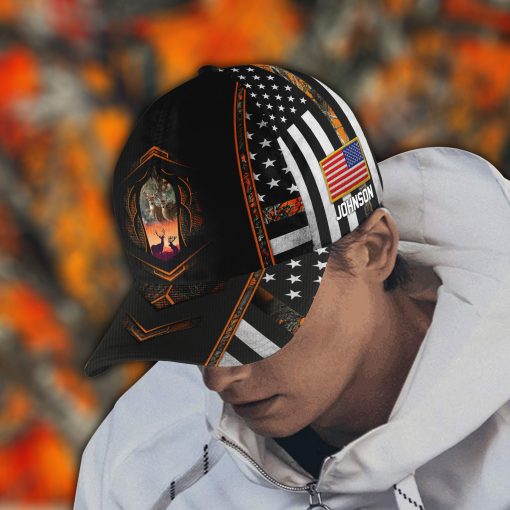 Hunting Deer Lover Custom Classic Cap For Holiday Adventures Parties And Comfortable Styling