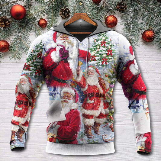 Christmas Santa Coming Hoodie For Seasonal Parties Casual Wear And Thoughtful Holiday Gifts