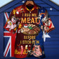 Barbecue Food Hawaiian Shirt Collar And Front View For Island Holidays