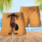 Guitar Classic Basic Style Beach Shorts For Music Lover Vacation Wear