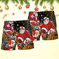 Christmas Santa Holiday Gift Beach Shorts For Coastal Adventures And Relaxed Summer Wear