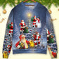 Christmas Santa Holiday Lights Xmas Tree Sweater For Holiday Parties Family Gatherings And Seasonal Gift Giving