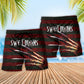 Halloween Scare Sweet Dreams Trick Or Treat Beach Shorts Artwork Detail For Tropical Travel And Everyday Wear