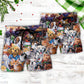 Dog Cat Beach Shorts Pattern Detail For Coastal Travel And Comfortable Daily Use