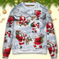 Christmas Santa Snow Mountain Sweater For Family Gatherings Winter Travel And Everyday Seasonal Comfort