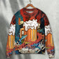 Beer Theme Sweater For Casual Gatherings Holidays And Everyday Comfort