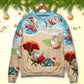 Christmas Santa Beach Holiday Sweater For Festive Parties Family Photos And Comfortable Seasonal Wear