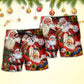 Christmas Santa Story Night Painting Beach Shorts For Outdoor Adventures And Thoughtful Seasonal Gifts