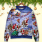 Christmas Santa Story Night Gift Sweater For Festive Family Events Casual Wear And Holiday Gift Giving