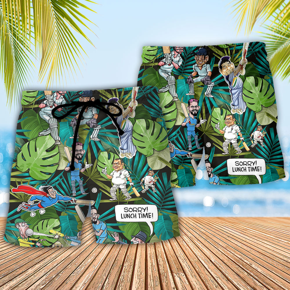 Cricket Sport Funny Play Funny Life Beach Shorts For Weekend Recreation And Style