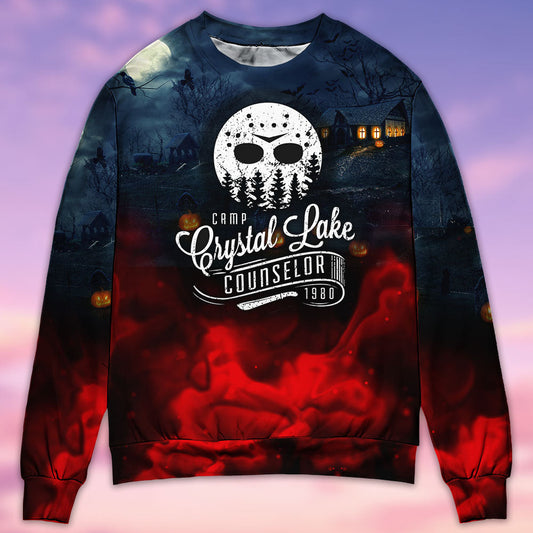 Halloween Horror Movie Night Sweater For Alternative Fashion Events And Thoughtful Seasonal Gifts