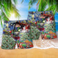 Christmas Gift Train By The Wharf Beach Shorts For Resort Travel And Thoughtful Summer Gifting