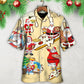 Christmas Santa Eating Pizza Yummy Hawaiian Shirt Pattern View For Lightweight Everyday Style