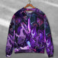 Dark Purple Dragon Lightning Sweater For Casual Styling Weekend Outings And Creative Gift Giving