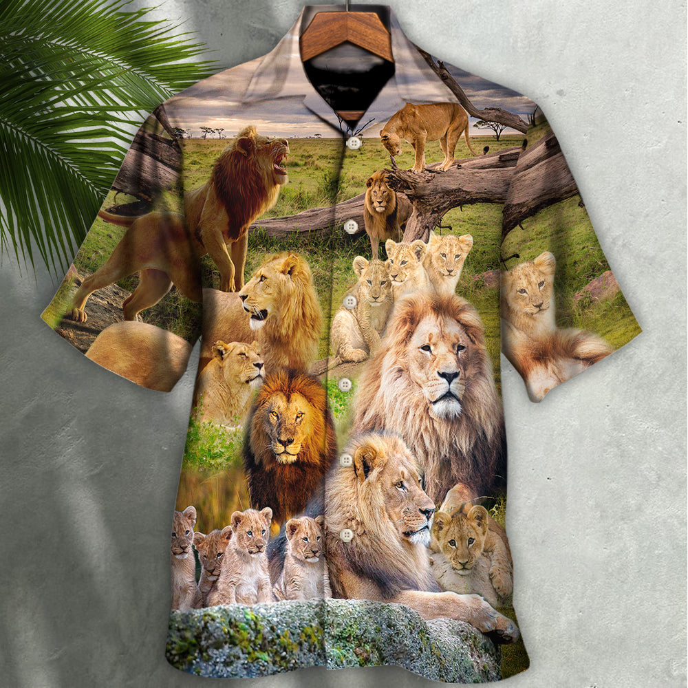 Lion Roars Kill Hawaiian Shirt Relaxed Style View For Warm Weather Events