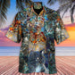 Colorful Cat Glass Hawaiian Shirt For Resort Getaways And Comfortable Summer Activities