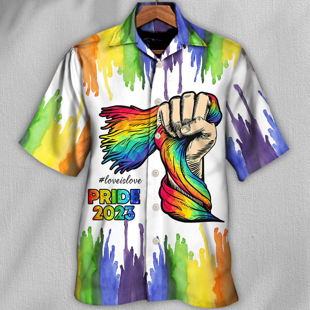Rainbow Pride Celebration Hawaiian Shirt Design View For Resort Travel And Thoughtful Gifting