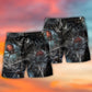 Halloween Spider Dark Scary Beach Shorts Pattern Detail For Summer Adventures And Laid Back Daily Wear