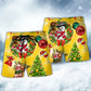 Funny Snowman Holiday Lights Beach Shorts Print Detail For Beach Activities And Vacation Wear