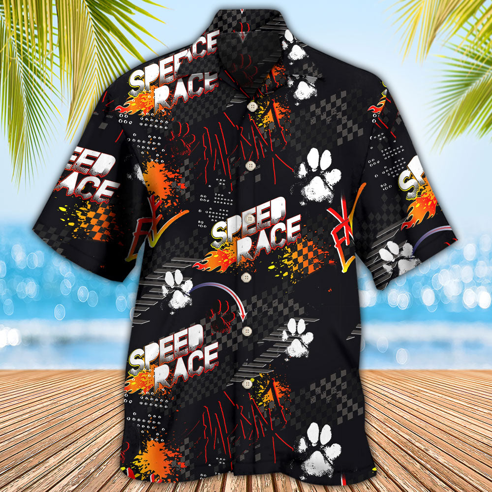 Car Racing Dogs Hawaiian Shirt For Vacation Days And Relaxed Coastal Outings