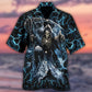 Skull Grumpy Old Man Stuck Hawaiian Shirt For Resort Getaways And Comfortable Summer Activities