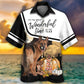Creative German Shepherd Dog Hawaiian Shirt Summer Design Detail For Vacation Style
