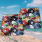 Classic Billiard Balls Pool Play Beach Shorts For Tropical Getaways And Weekend Adventures