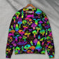 Neon Magic Mushroom Sweater For Psychedelic Art Fans Outdoor Events And Distinctive Gifts